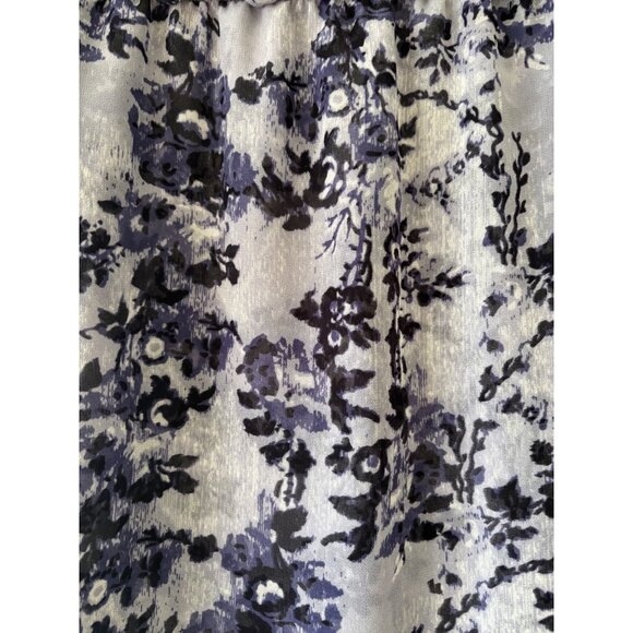 Misa Los Angeles Floral Print Sheer Long Sleeve Blouse With Tassels  Womens S - Picture 10 of 11